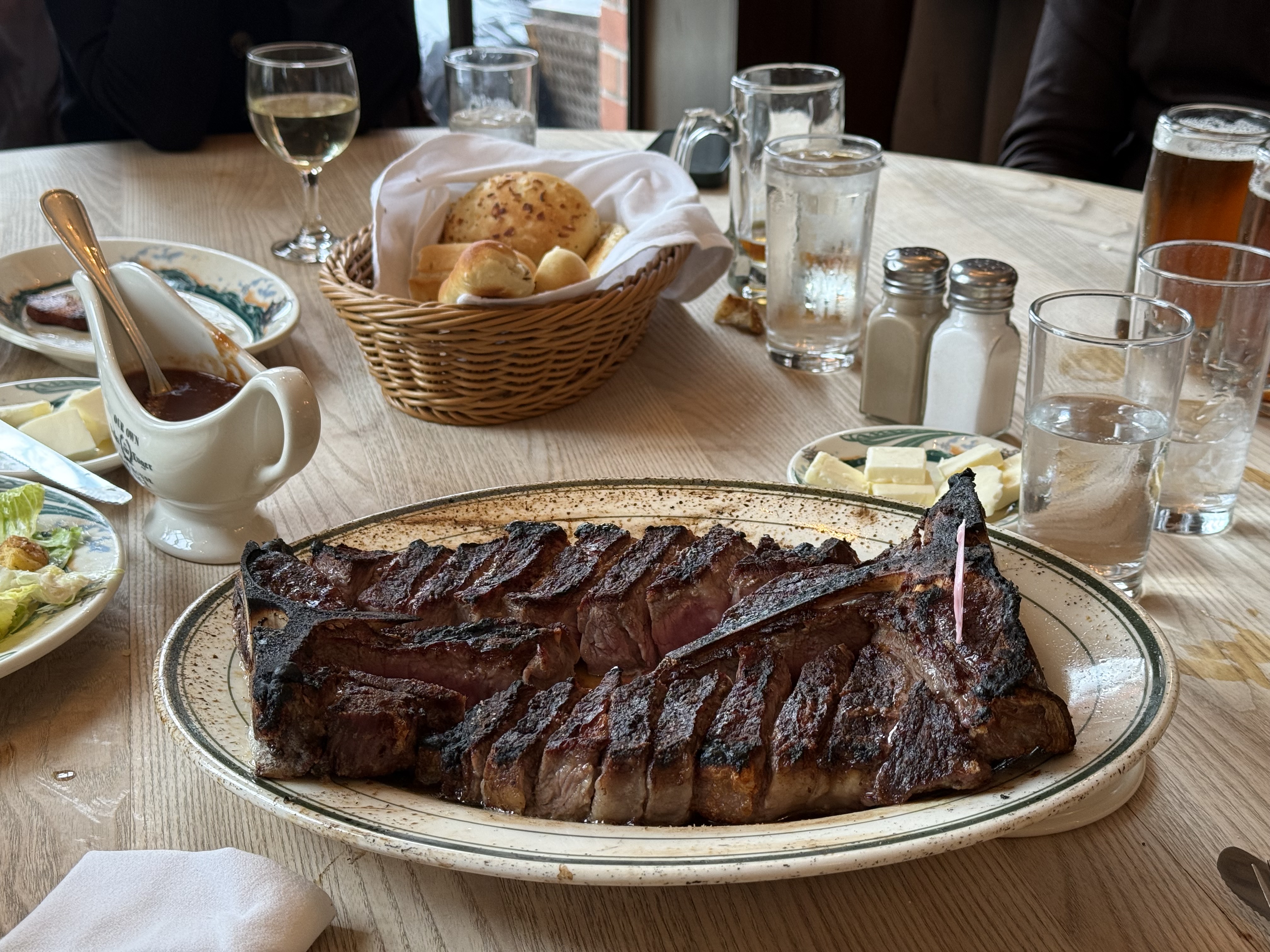 Dinner at Peter Luger's